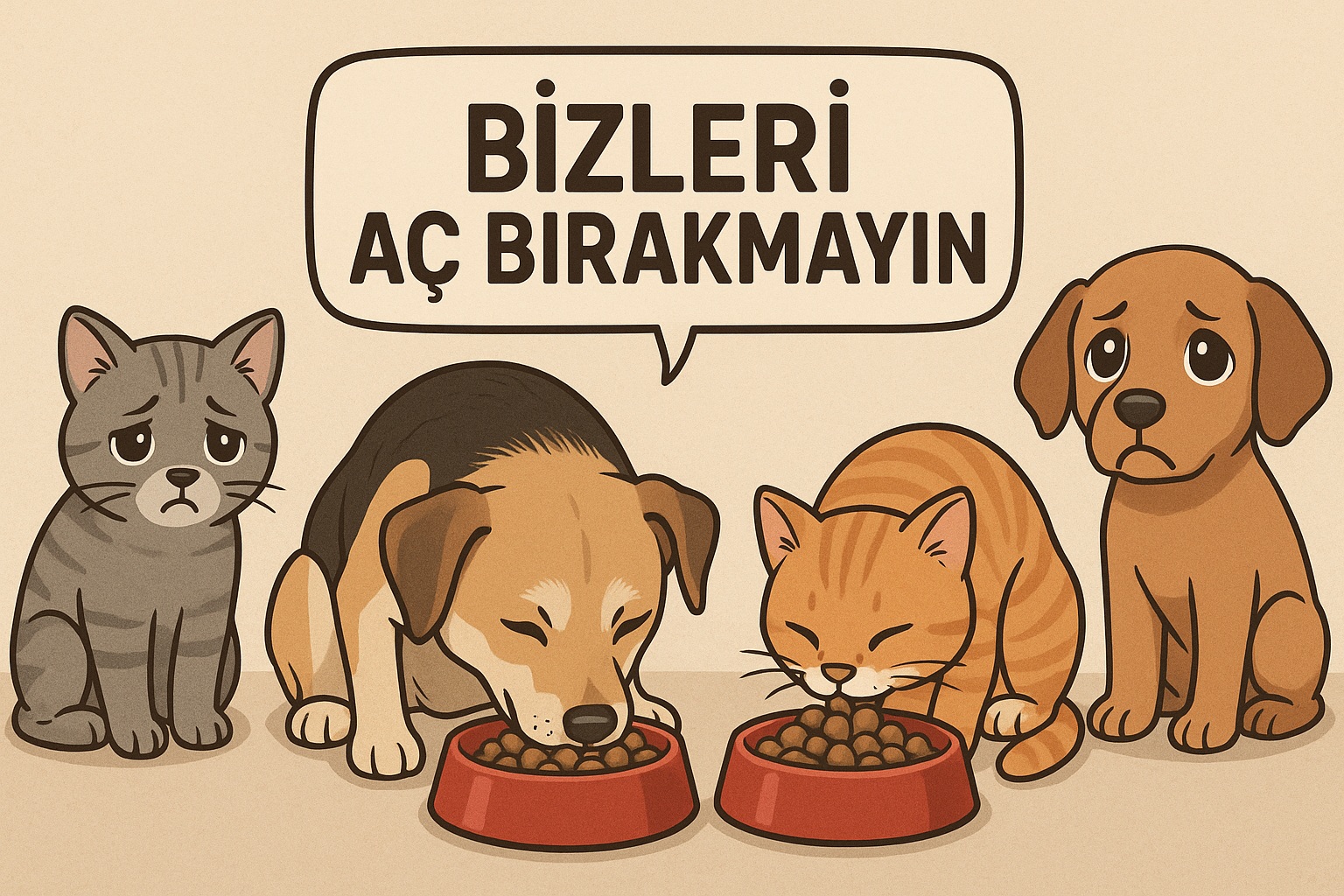 Dostlarımıza 1 Kap mama, En büyük mutluluk